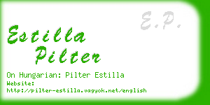 estilla pilter business card
